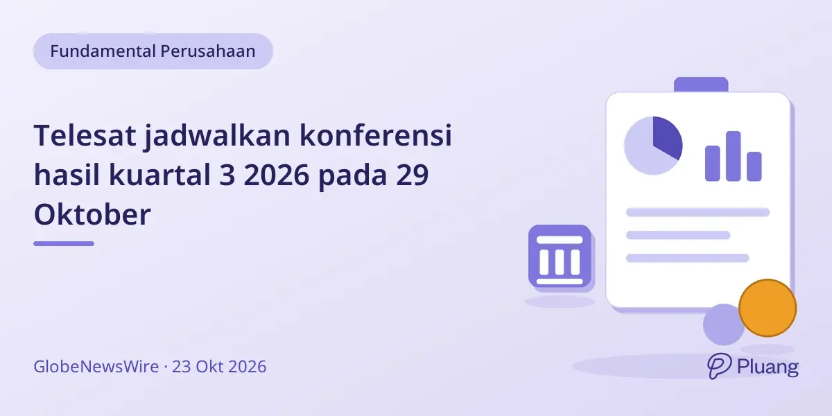 Telesat jadwalkan konferensi hasil kuartal 3 2026 pada 29 Oktober