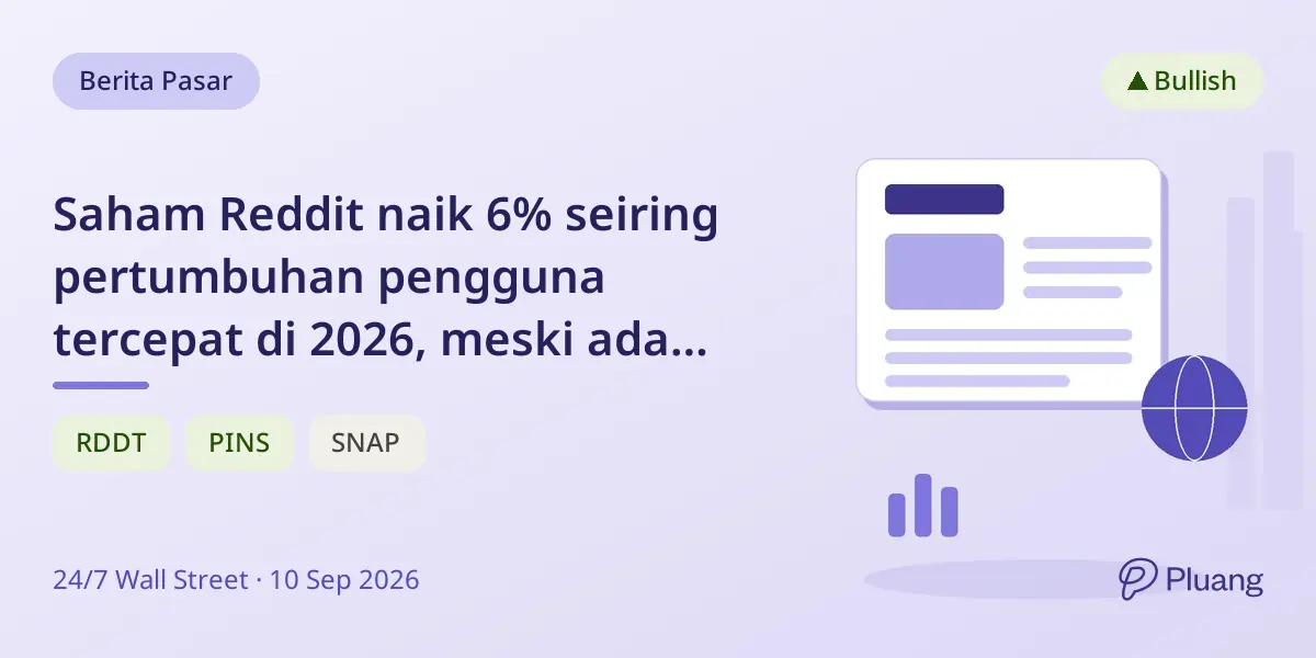 Saham Reddit naik 6% seiring pertumbuhan pengguna tercepat di 2026, meski ada perubahan pengukuran audiens.