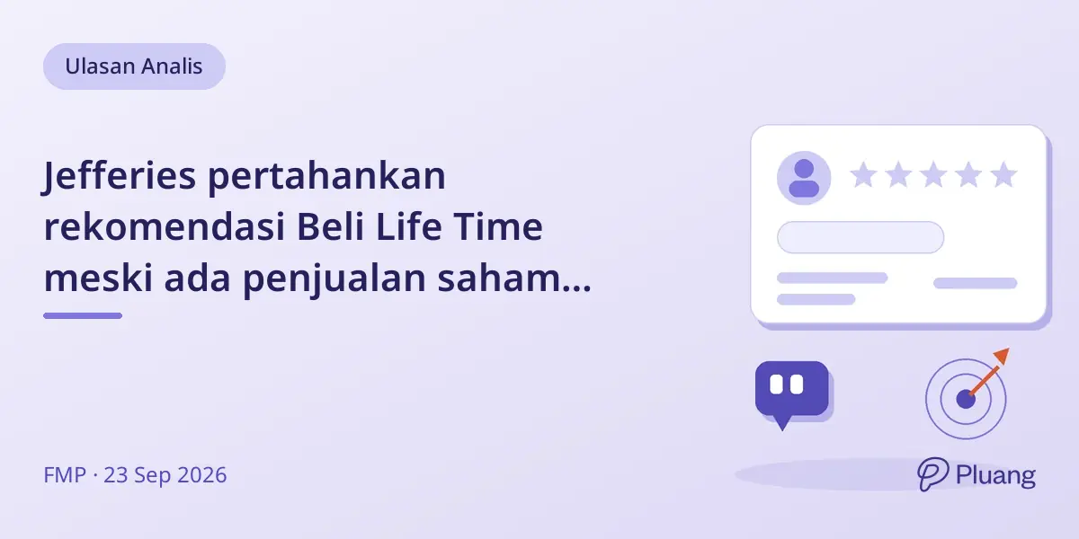 Jefferies pertahankan rekomendasi Beli Life Time meski ada penjualan saham senilai $6,5 juta oleh eksekutif.