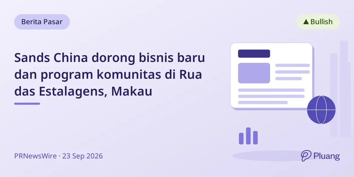 Sands China dorong bisnis baru dan program komunitas di Rua das Estalagens, Makau