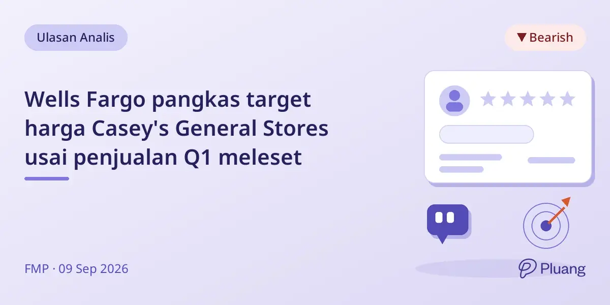 Wells Fargo pangkas target harga Casey's General Stores usai penjualan Q1 meleset