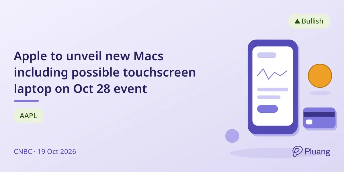 Apple to unveil new Macs including possible touchscreen laptop on Oct 28 event