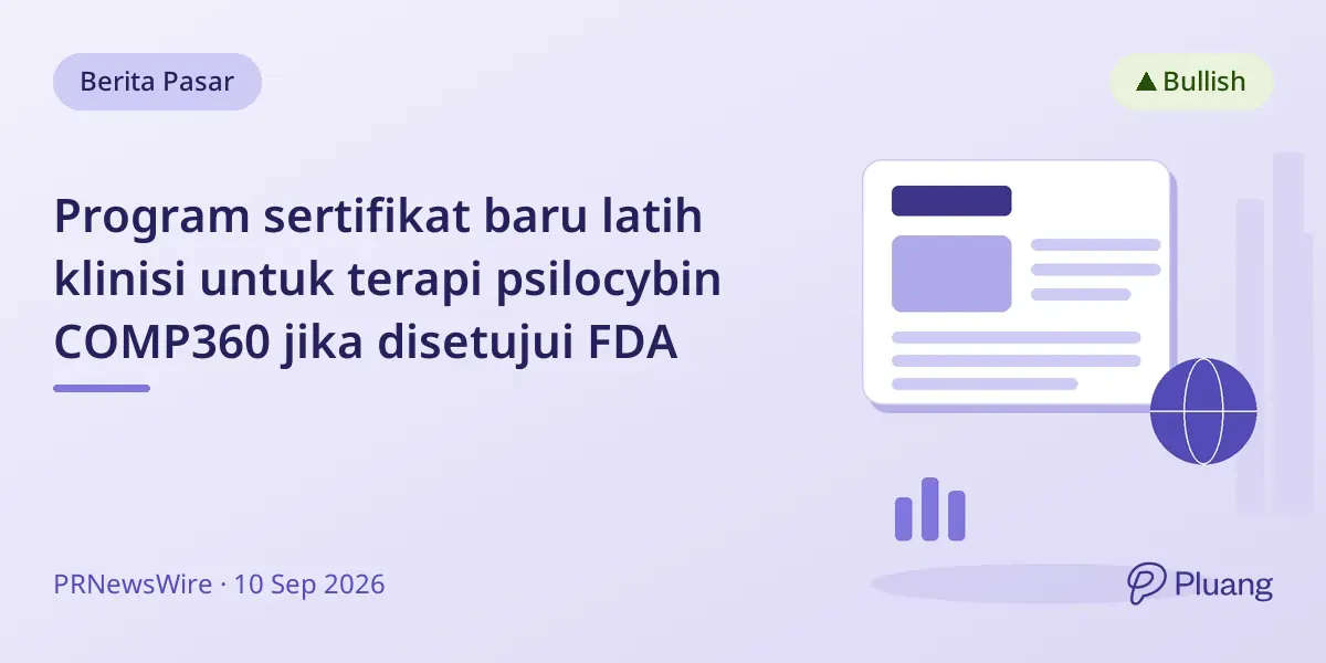 Program sertifikat baru latih klinisi untuk terapi psilocybin COMP360 jika disetujui FDA