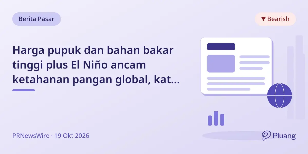 Harga pupuk dan bahan bakar tinggi plus El Niño ancam ketahanan pangan global, kata S&P Global.
