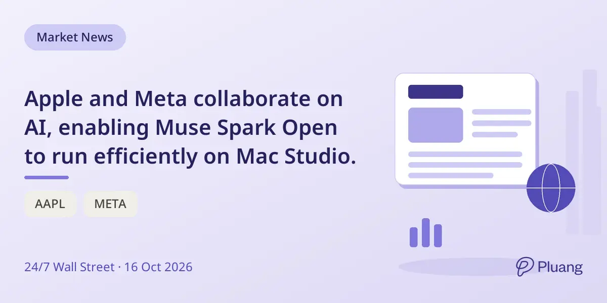 Apple and Meta collaborate on AI, enabling Muse Spark Open to run efficiently on Mac Studio.