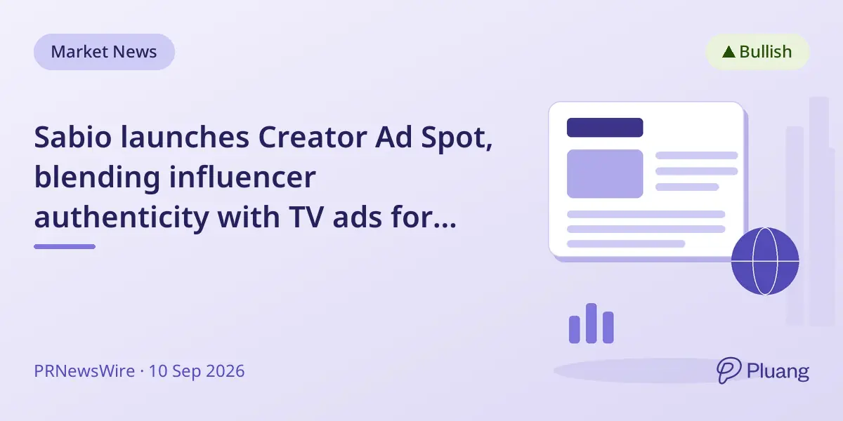 Sabio launches Creator Ad Spot, blending influencer authenticity with TV ads for better audience targeting.