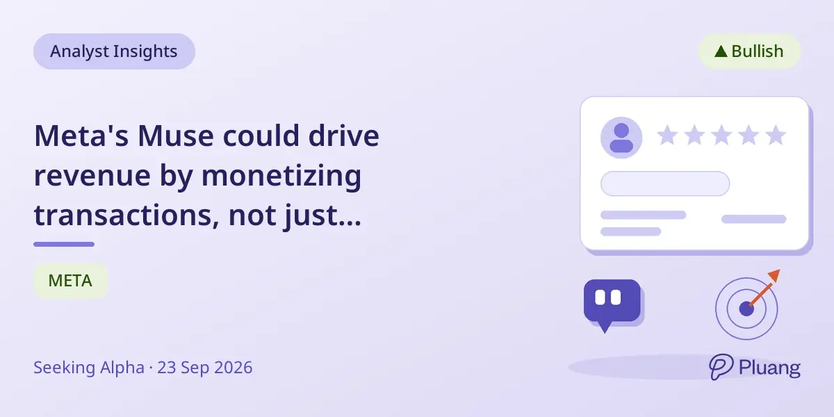 Meta's Muse could drive revenue by monetizing transactions, not just subscriptions.
