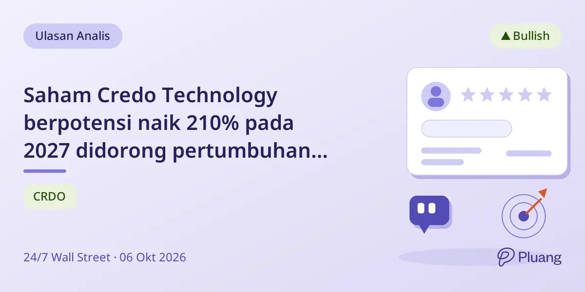 Saham Credo Technology berpotensi naik 210% pada 2027 didorong pertumbuhan AI dan kenaikan proyeksi laba.