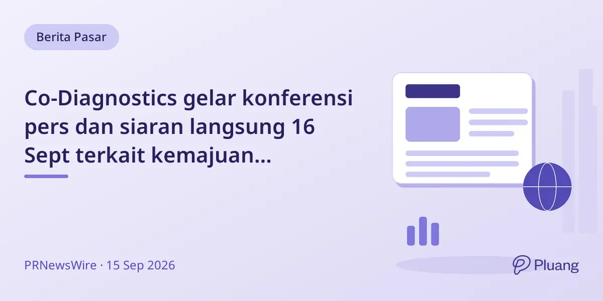 Co-Diagnostics gelar konferensi pers dan siaran langsung 16 Sept terkait kemajuan diagnostik molekuler.
