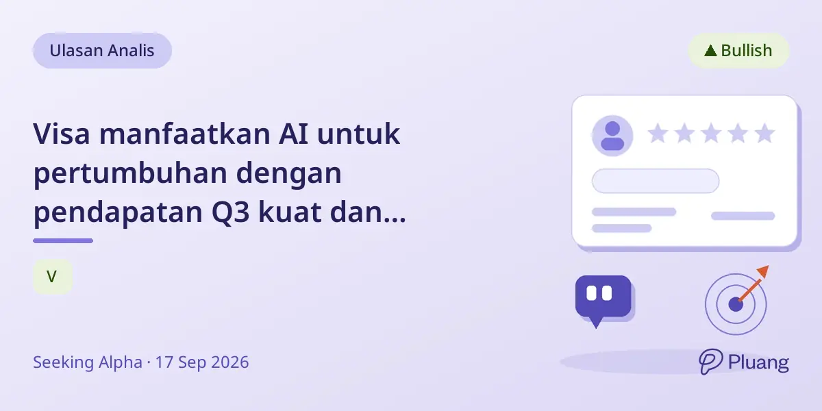 Visa manfaatkan AI untuk pertumbuhan dengan pendapatan Q3 kuat dan peluang stablecoin meski laba melemah.