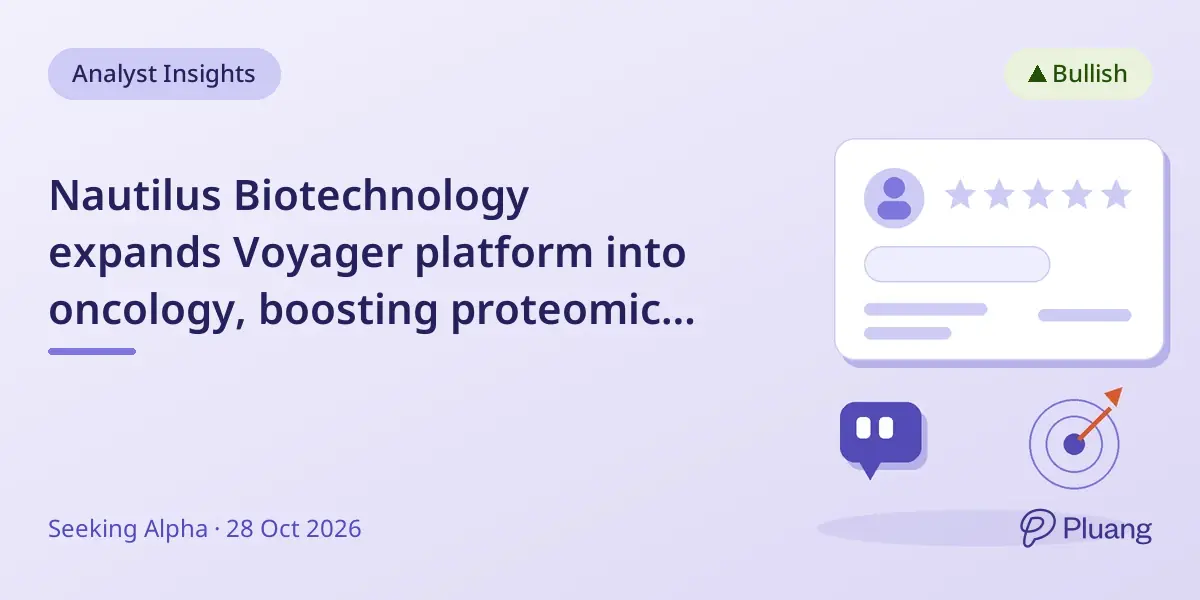 Nautilus Biotechnology expands Voyager platform into oncology, boosting proteomics research potential.