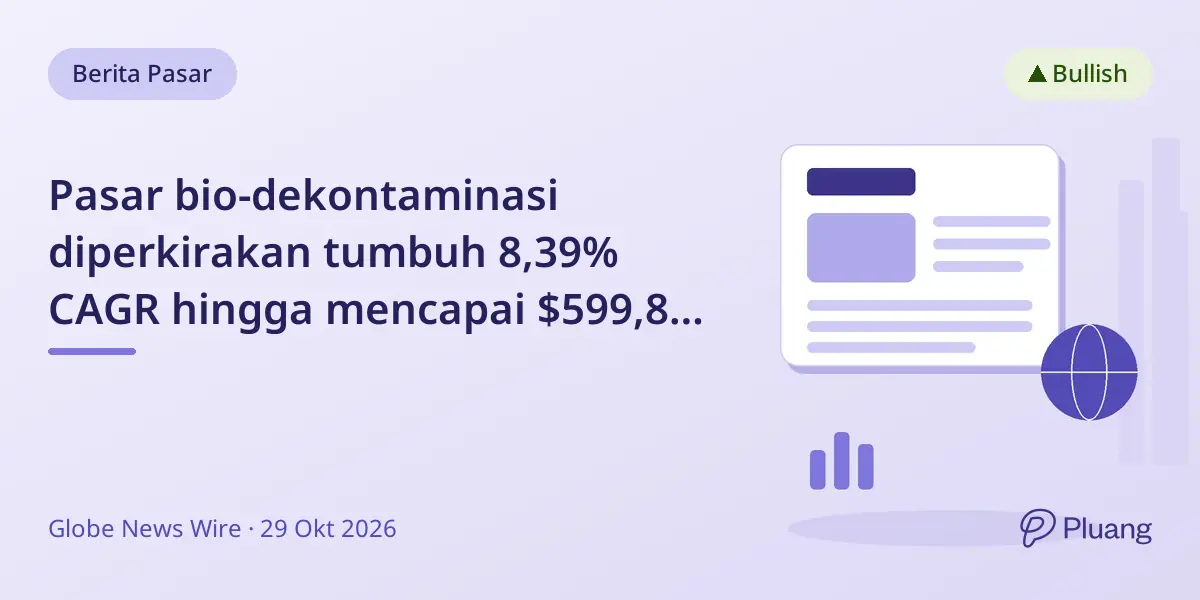 Pasar bio-dekontaminasi diperkirakan tumbuh 8,39% CAGR hingga mencapai $599,89 juta pada 2032 dengan kemajuan AI dan otomasi