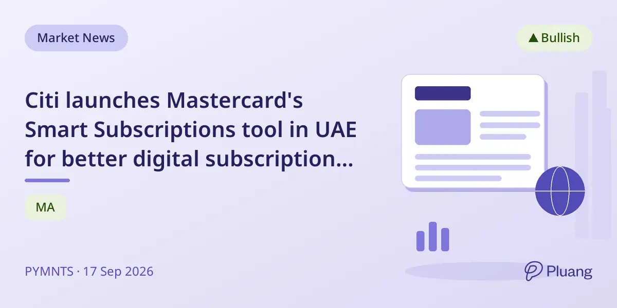 Citi launches Mastercard's Smart Subscriptions tool in UAE for better digital subscription management