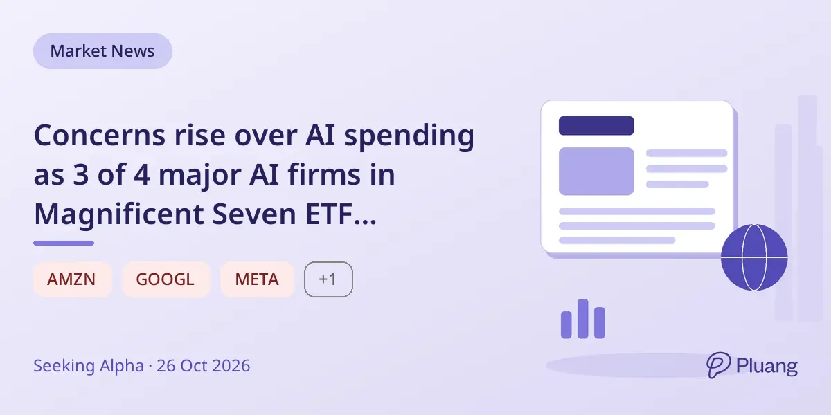 Concerns rise over AI spending as 3 of 4 major AI firms in Magnificent Seven ETF outspend cash flow, relying on debt.