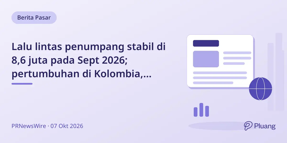 Lalu lintas penumpang stabil di 8,6 juta pada Sept 2026; pertumbuhan di Kolombia, Brasil, Puerto Rico kompensasi penurunan di Meksiko dan Costa Rica