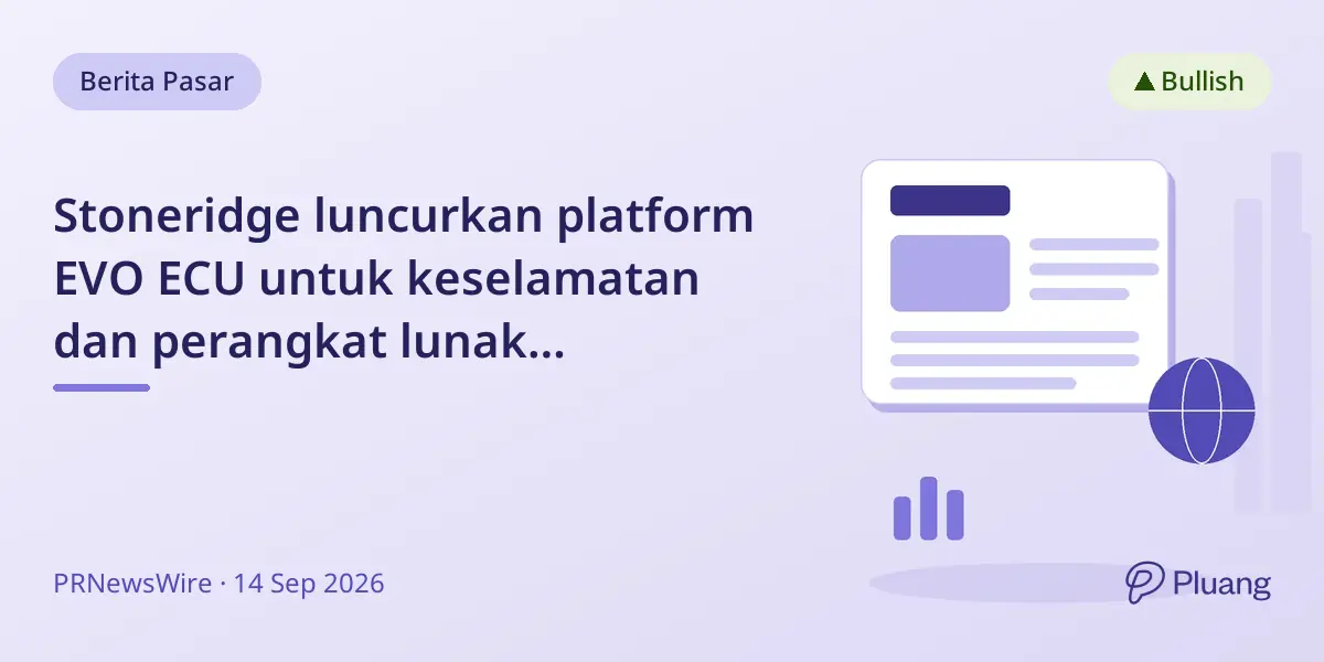 Stoneridge luncurkan platform EVO ECU untuk keselamatan dan perangkat lunak kendaraan di IAA Transportation 2026