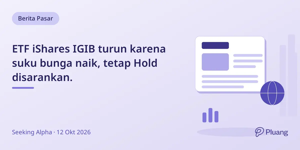 ETF iShares IGIB turun karena suku bunga naik, tetap Hold disarankan.