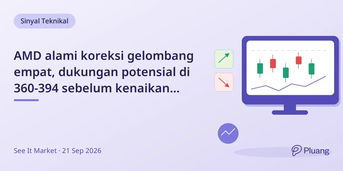 AMD alami koreksi gelombang empat, dukungan potensial di 360-394 sebelum kenaikan gelombang lima.