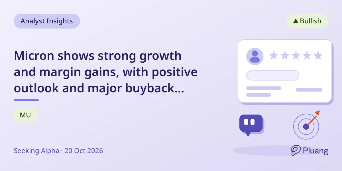Micron shows strong growth and margin gains, with positive outlook and major buyback plan.