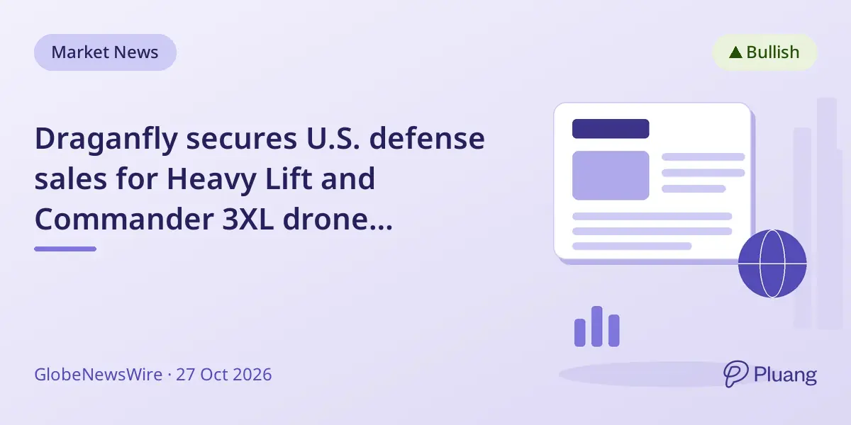 Draganfly secures U.S. defense sales for Heavy Lift and Commander 3XL drone platforms