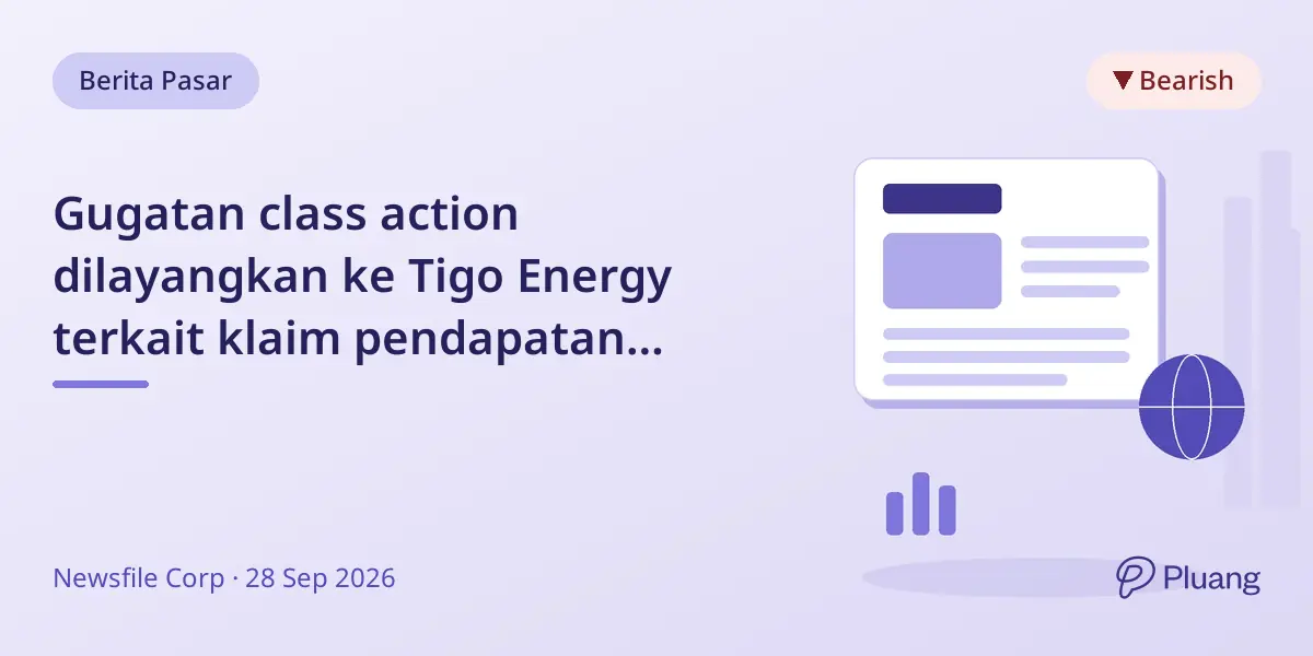 Gugatan class action dilayangkan ke Tigo Energy terkait klaim pendapatan kemitraan yang menyesatkan.