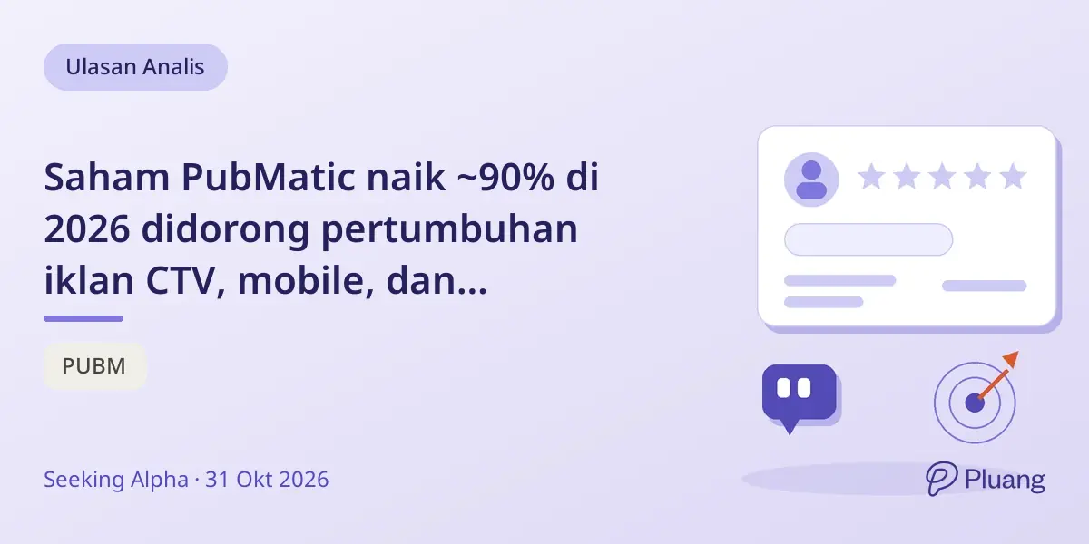Saham PubMatic naik ~90% di 2026 didorong pertumbuhan iklan CTV, mobile, dan teknologi baru.