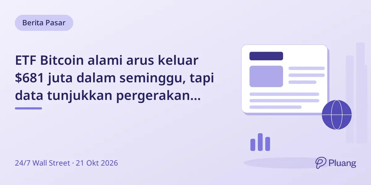 ETF Bitcoin alami arus keluar $681 juta dalam seminggu, tapi data tunjukkan pergerakan institusi yang beragam.