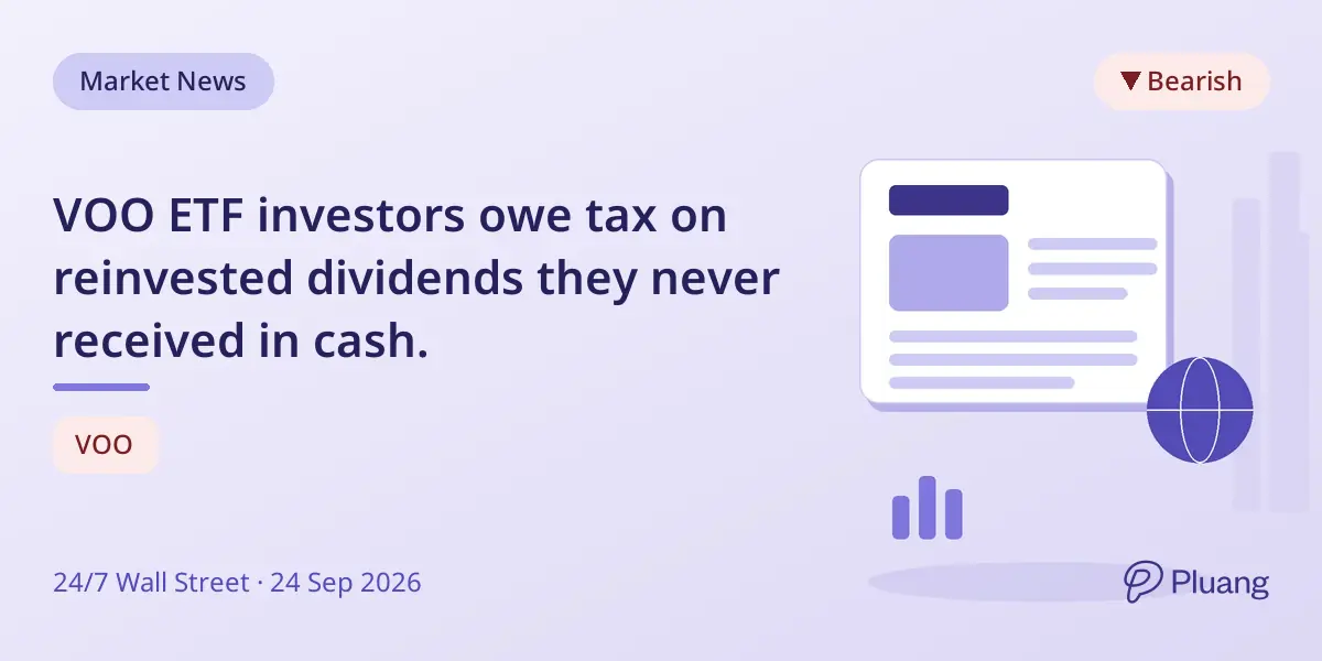 VOO ETF investors owe tax on reinvested dividends they never received in cash.