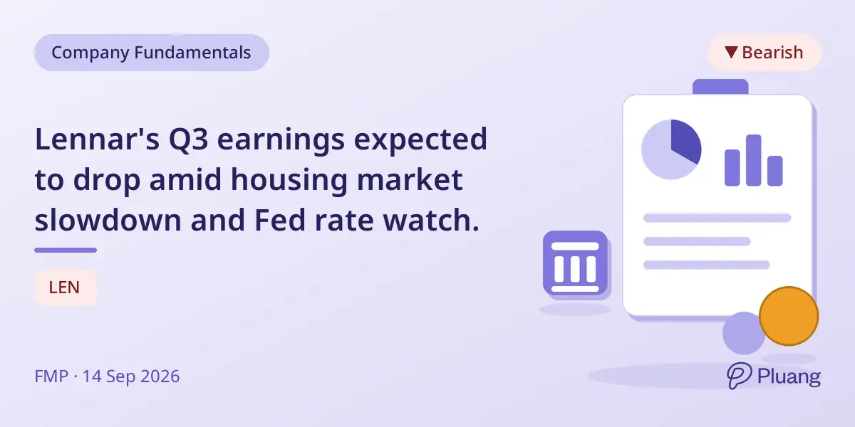 Lennar's Q3 earnings expected to drop amid housing market slowdown and Fed rate watch.