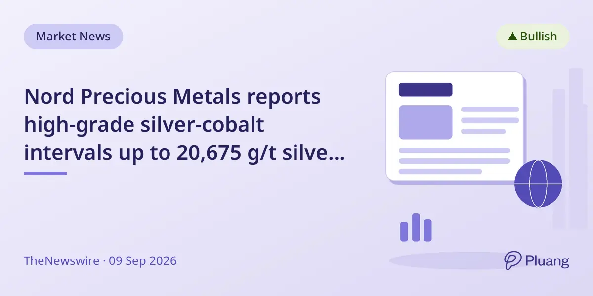 Nord Precious Metals reports high-grade silver-cobalt intervals up to 20,675 g/t silver at Castle East project.