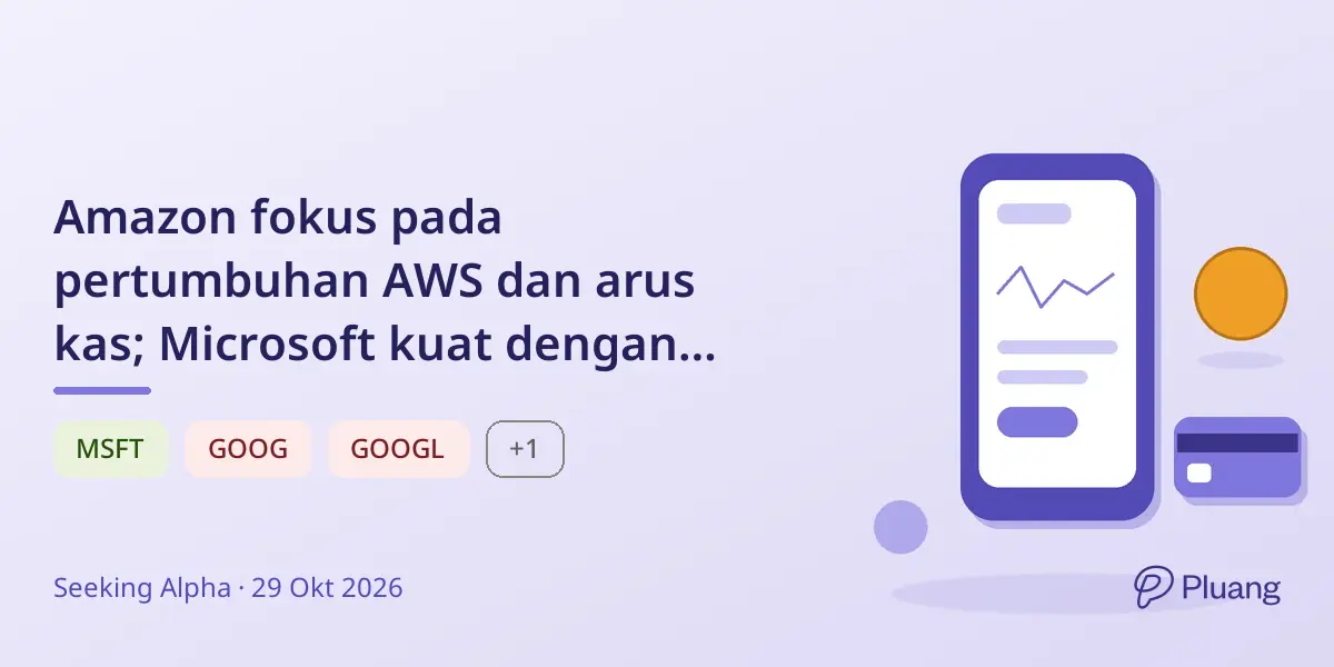 Amazon fokus pada pertumbuhan AWS dan arus kas; Microsoft kuat dengan Azure; Google hadapi tantangan pendapatan search akibat kompetisi AI.