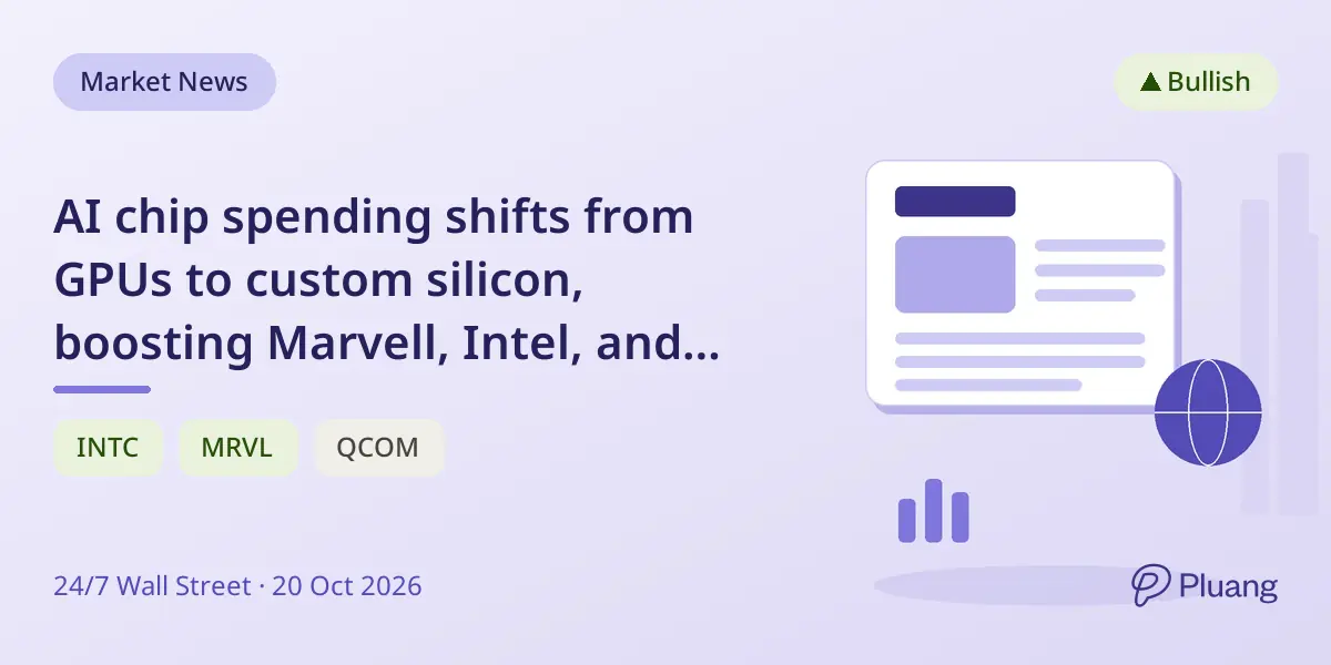 AI chip spending shifts from GPUs to custom silicon, boosting Marvell, Intel, and Qualcomm stocks for 2027.