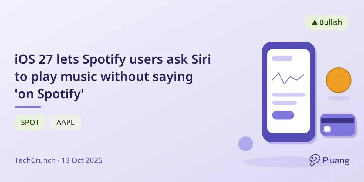 iOS 27 lets Spotify users ask Siri to play music without saying 'on Spotify'