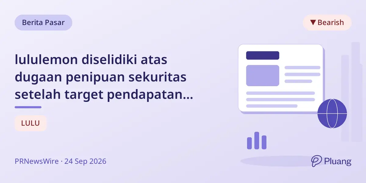 lululemon diselidiki atas dugaan penipuan sekuritas setelah target pendapatan meleset