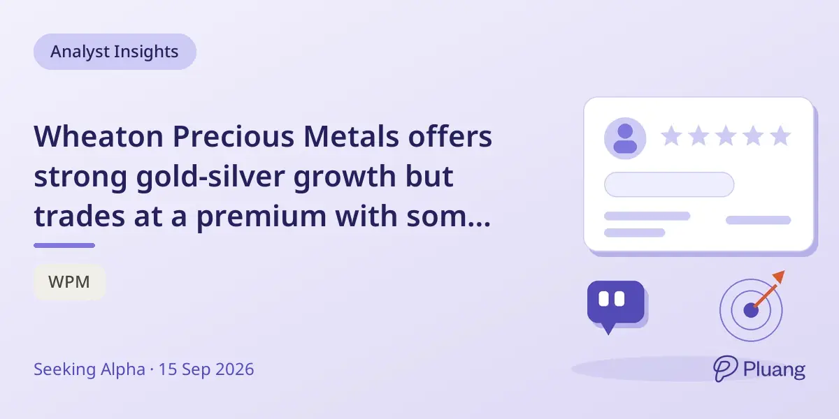 Wheaton Precious Metals offers strong gold-silver growth but trades at a premium with some risks.
