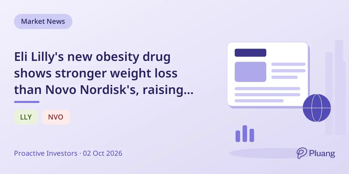 Eli Lilly's new obesity drug shows stronger weight loss than Novo Nordisk's, raising market competition.