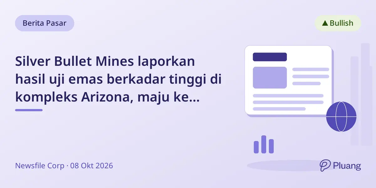 Silver Bullet Mines laporkan hasil uji emas berkadar tinggi di kompleks Arizona, maju ke produksi.