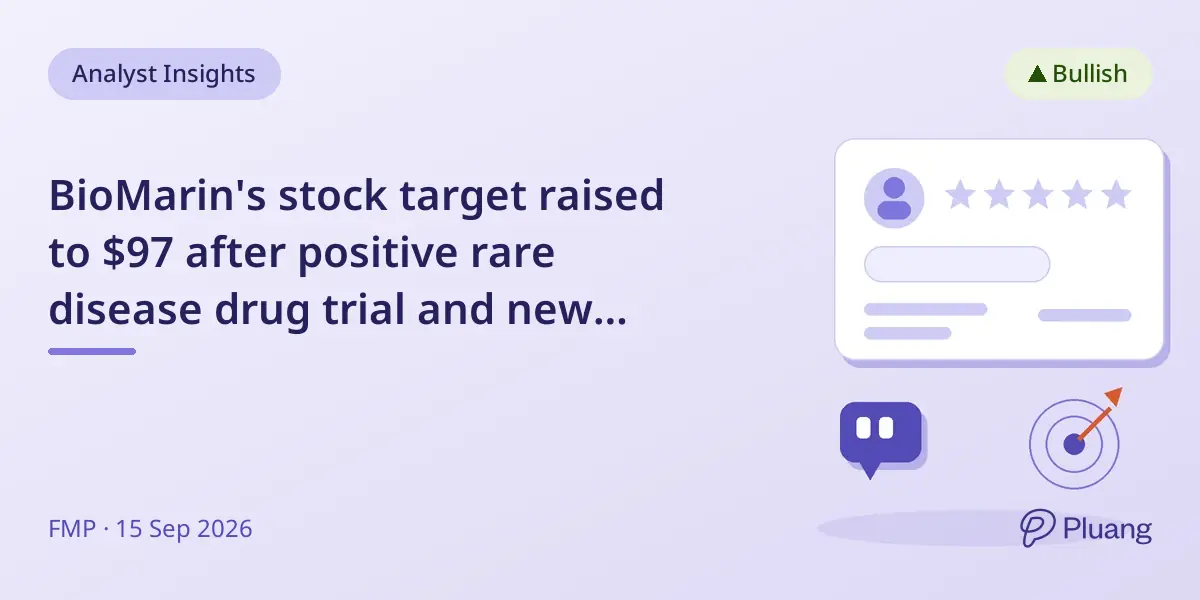 BioMarin's stock target raised to $97 after positive rare disease drug trial and new board appointment