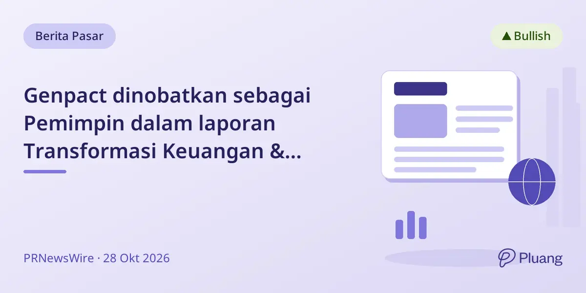 Genpact dinobatkan sebagai Pemimpin dalam laporan Transformasi Keuangan & Akuntansi NelsonHall 2026.