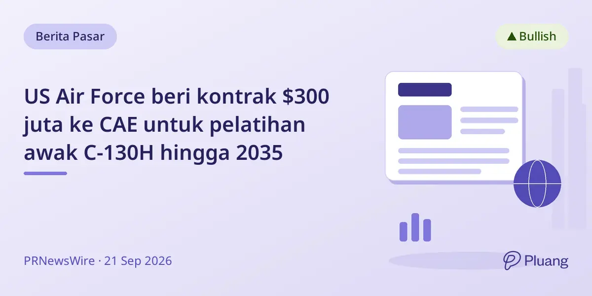US Air Force beri kontrak $300 juta ke CAE untuk pelatihan awak C-130H hingga 2035