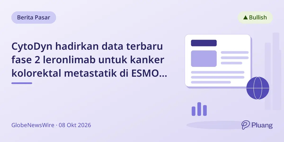 CytoDyn hadirkan data terbaru fase 2 leronlimab untuk kanker kolorektal metastatik di ESMO 2026
