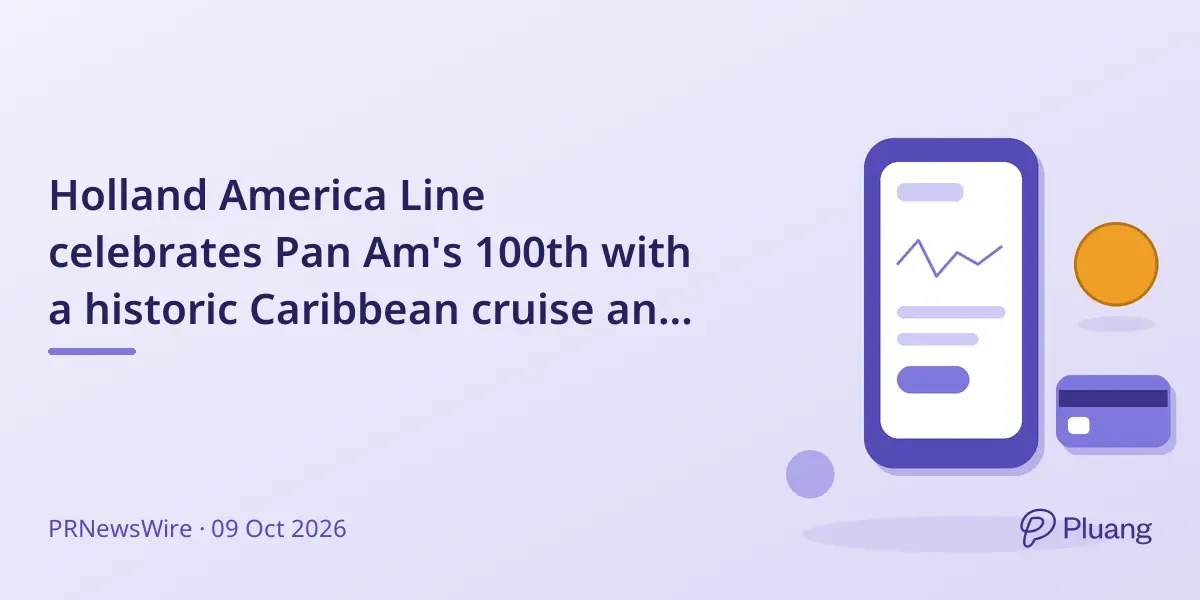Holland America Line celebrates Pan Am's 100th with a historic Caribbean cruise and themed experiences.