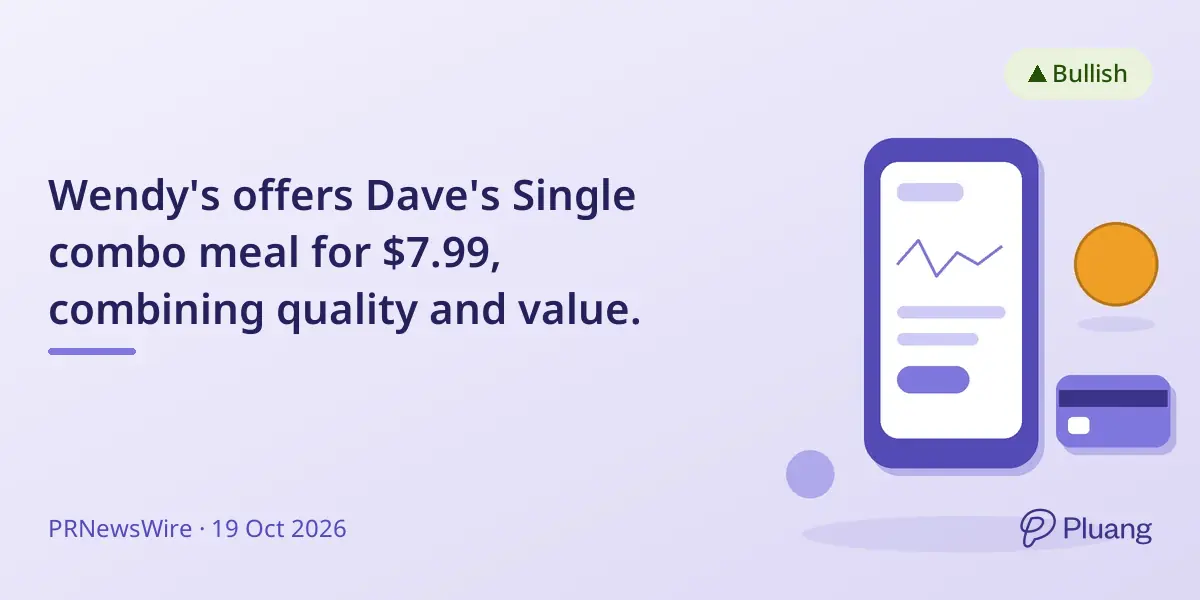 Wendy's offers Dave's Single combo meal for $7.99, combining quality and value.