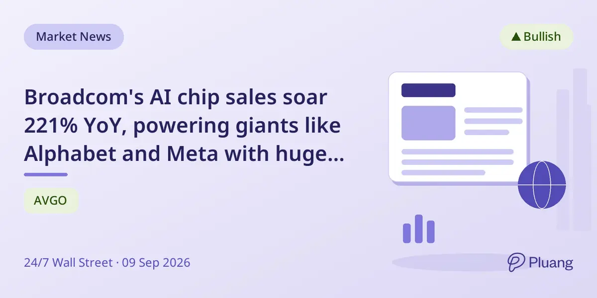 Broadcom's AI chip sales soar 221% YoY, powering giants like Alphabet and Meta with huge revenue growth.