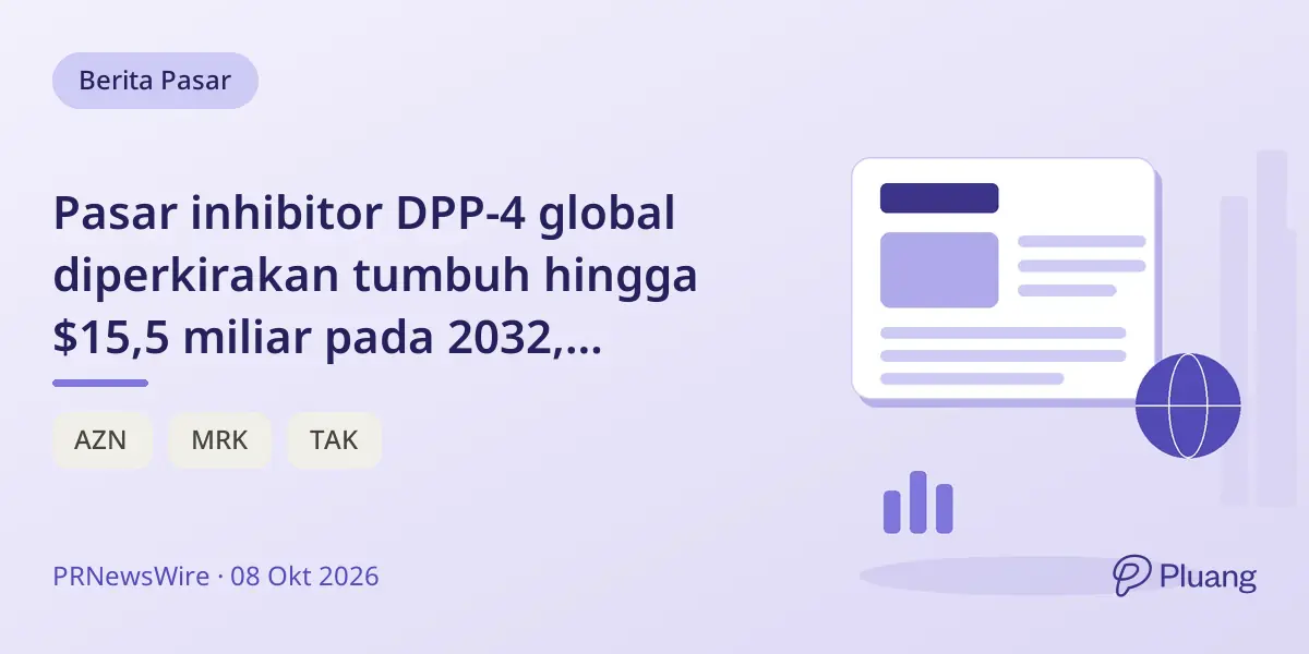 Pasar inhibitor DPP-4 global diperkirakan tumbuh hingga $15,5 miliar pada 2032, didorong permintaan diabetes tipe 2 dan generik.