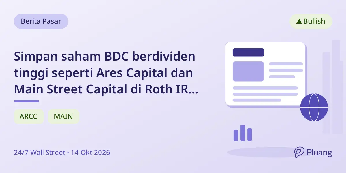 Simpan saham BDC berdividen tinggi seperti Ares Capital dan Main Street Capital di Roth IRA untuk hemat pajak ribuan dolar tiap tahun.