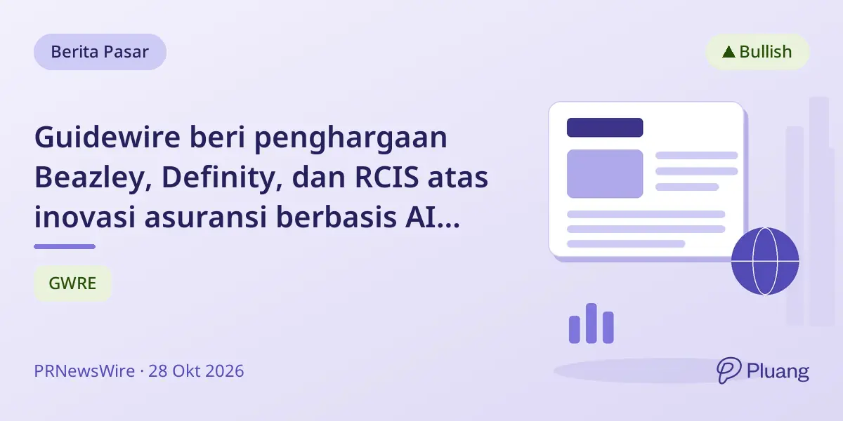 Guidewire beri penghargaan Beazley, Definity, dan RCIS atas inovasi asuransi berbasis AI yang tingkatkan efisiensi dan pertumbuhan.