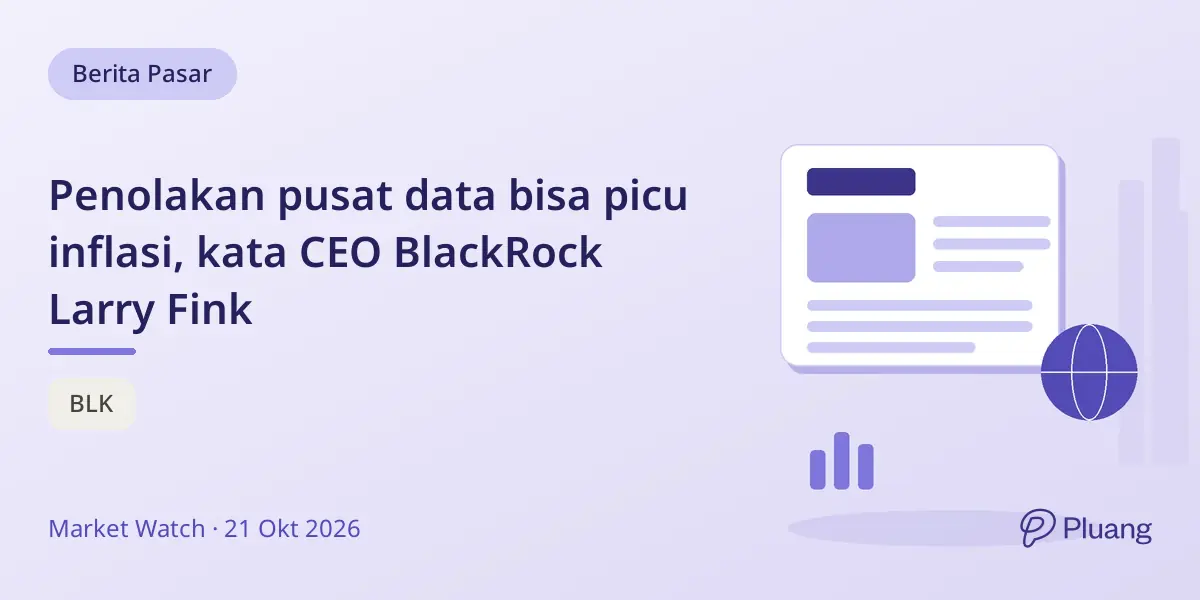 Penolakan pusat data bisa picu inflasi, kata CEO BlackRock Larry Fink