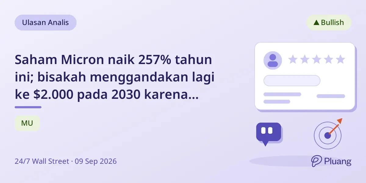 Saham Micron naik 257% tahun ini; bisakah menggandakan lagi ke $2.000 pada 2030 karena pertumbuhan AI?
