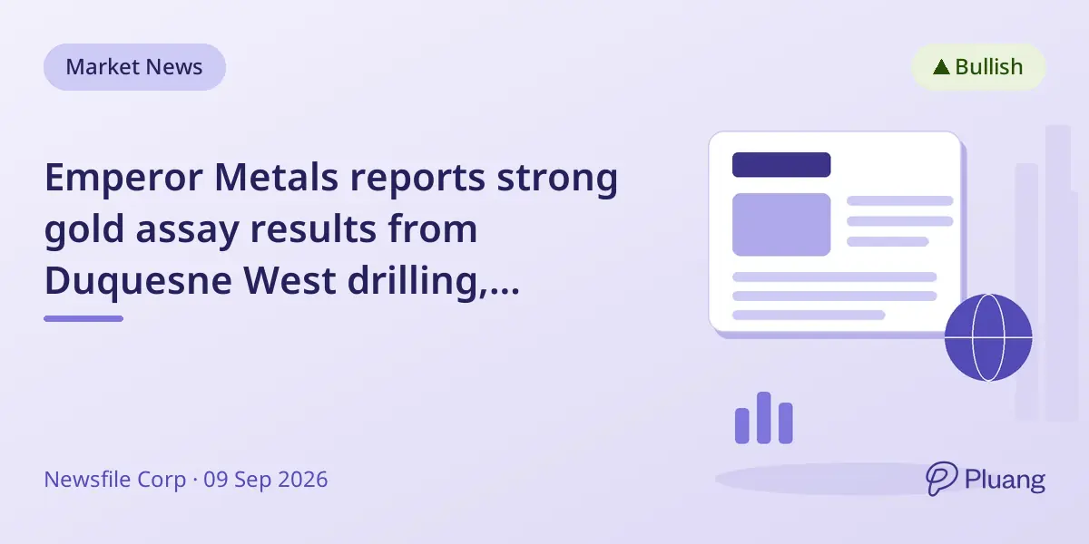 Emperor Metals reports strong gold assay results from Duquesne West drilling, advancing towards economic assessment.